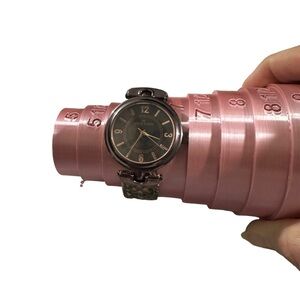 Anne Klein Brown Reptile Print Genuine Leather Watch 10/9837 New Battery
